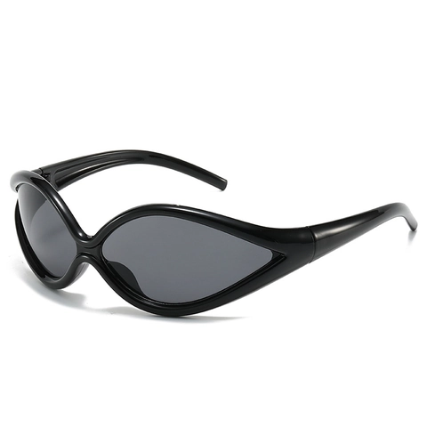 Occhiali Da Sole Occhio Di Gatto Montatura PC Protezione UV400 Ciclismo Future Tech Stile Y2K Per Donna Uomo