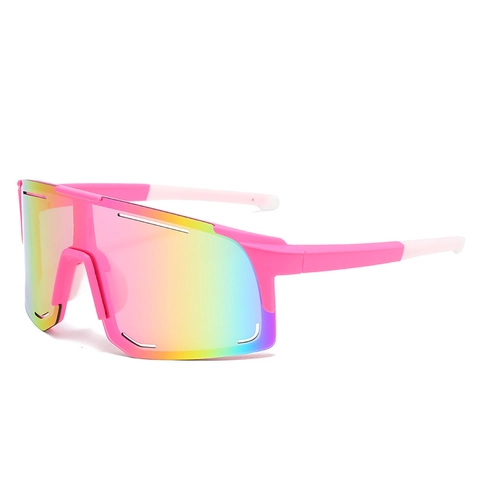 Gafas De Sol Deportivas Ciclismo Al Aire Libre Protección UV400 A Prueba De Viento Montura De PC De Una Pieza Para Hombre Mujer