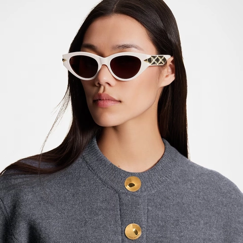 Occhiali Da Sole Vintage Occhio Di Gatto Protezione UV400 Moda Retrò Con Decorazione In Metallo Geometrico Per Donne Uomini
