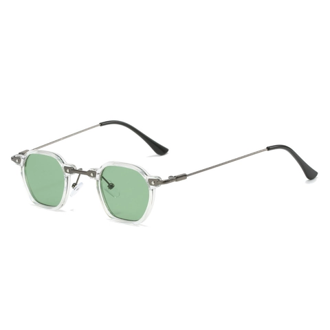 Retro Square Sunglasses UV400 Protection Metal Frame Vintage Small Hexagon Fashion Glasses For Men Women Unisex