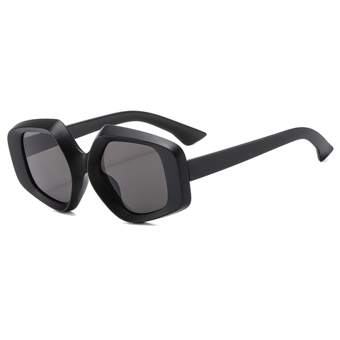 Geometric Oversized Sunglasses PC Frame UV400 Protection Fashion Hexagon Eyewear Men Women