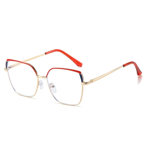 Occhiali Anti Luce Blu Con Montatura In Metallo Quadrata Alla Moda Donna Uomo Grandi Occhiali Ottici Di Tendenza Montatura