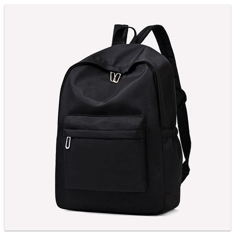 Zaino Alla Moda In Nylon Impermeabile Grande Capacità Tinta Unita Scolastico Per Viaggi Pendolarismo Minimalista Urbano