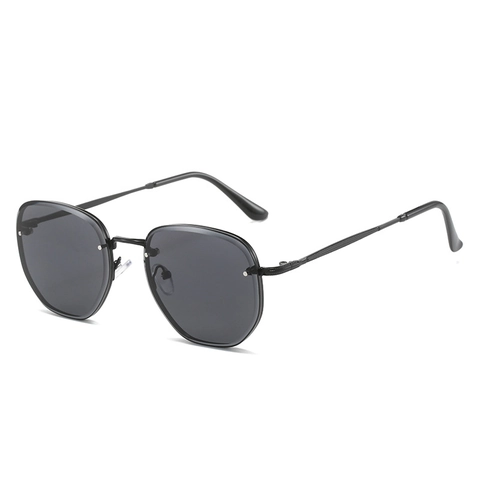 Lunettes De Soleil Polygone Monture Métal Plastique UV400 PC Verres Dégradés Mode Unisexe Style Géométrique