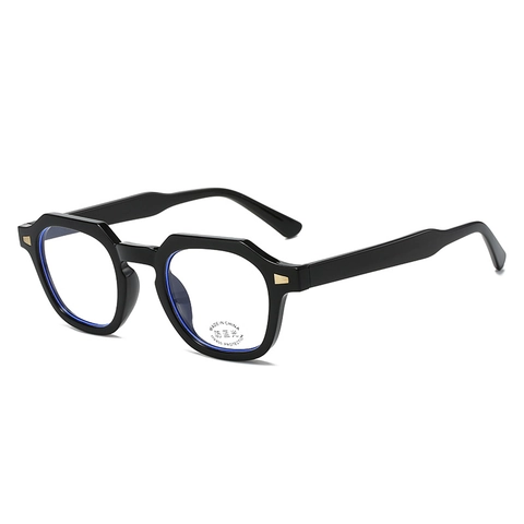Occhiali Da Vista Montatura Poligonale Retro PC Anti-Luce Blu Protezione UV400 Occhiali Geometrici Uomo Donna