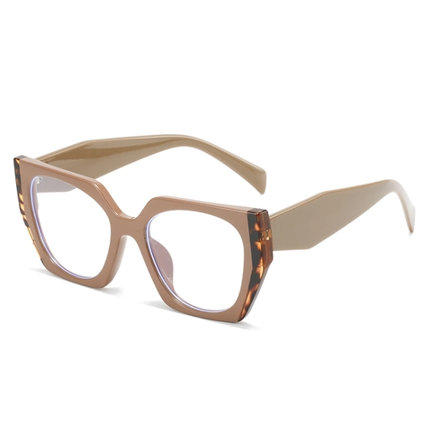 Occhiali Da Vista Occhio Di Gatto Oversize Anti Luce Blu Montatura Geometrica TR90 Occhiali Ottici Vintage Per Donne