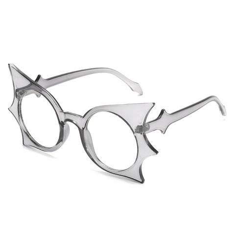 Monture De Lunettes En Forme D'aile De Chauve-Souris PC Anti Lumière Bleue Gothique Oeil De Chat Pointu Personnalisée