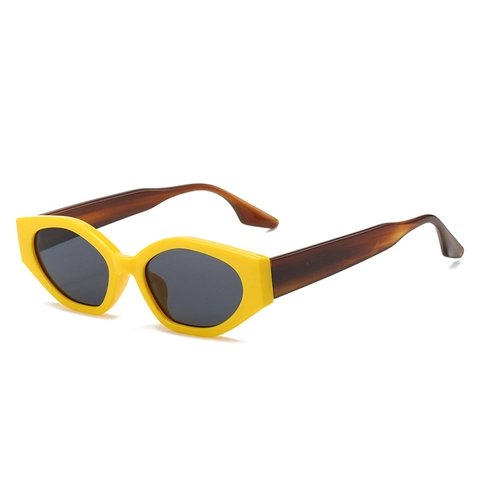 Retro Cat Eye Sunglasses For Women UV Protection PC Small Frame Geometric Vintage Style Fashion Eyewear