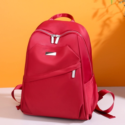 Zaino In Tessuto Oxford Grande Capacità Resistente All'acqua Scomparti Multipli Antifurto Borsa Da Viaggio Semplice Scuola Chic Per Donne