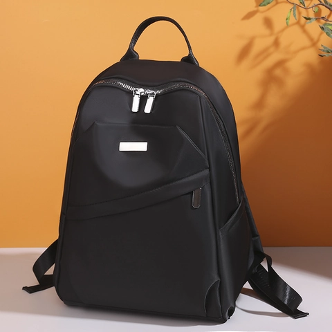 Zaino In Tessuto Oxford Grande Capacità Resistente All'acqua Scomparti Multipli Antifurto Borsa Da Viaggio Semplice Scuola Chic Per Donne
