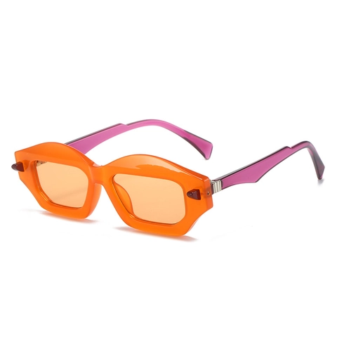 Occhiali Da Sole Geometrici Irregolari Materiale PC Protezione UV400 Forma Labbra Funky Hip Hop Y2K Per Feste