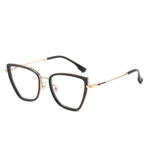 Cat Eye Brillengestell TR90 Metall Ultraleicht Blaulichtfilter Modische Trendy Brillen Für Damen Unisex
