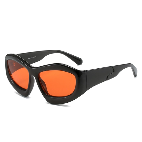 Occhiali Da Sole Moda Occhio Gatto Irregolare Montura PC Protezione UV400 Cyberpunk Y2K Per Uomini Donne
