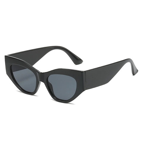 Occhiali Da Sole Cat Eye Geometrici Montatura Spessa PC Protezione UV400 Occhiali Di Moda Retrò Per Donne Uomini