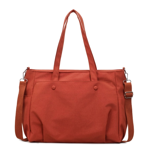 Große Tragetasche Für Damen Oxford-Stoff Mehrere Taschen Schulterhandtasche Verstellbarer Gurt Lässig Minimalistisch