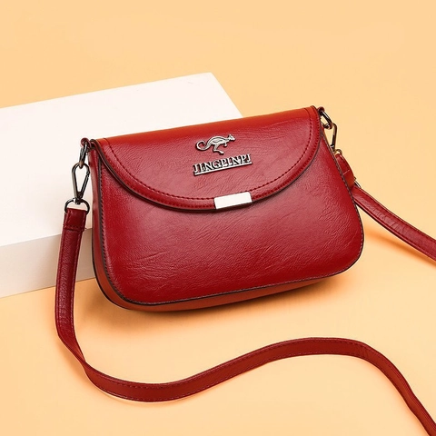 Borsa A Tracolla Da Donna Pelle PU Morbida Grana Litchi Patta Borsa A Spalla Casual Pendolare Borsa Messaggero Tracolla Regolabile
