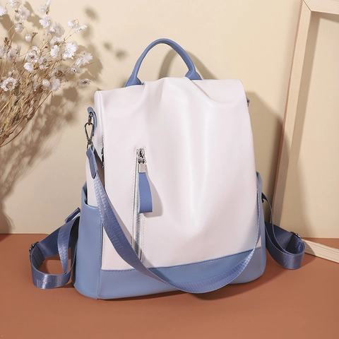 Zaino Da Donna In Pelle PU Antifurto Grande Capacità Viaggio Moda Casual Zainetto Con Tracolla Rimovibile