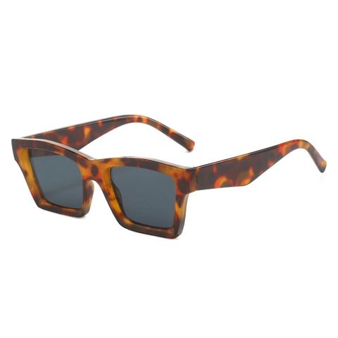 Retro Square Sunglasses PC Frame UV400 Protection Vintage Fashion Outdoor Travel Wide Frame Eyewear Unisex Shades