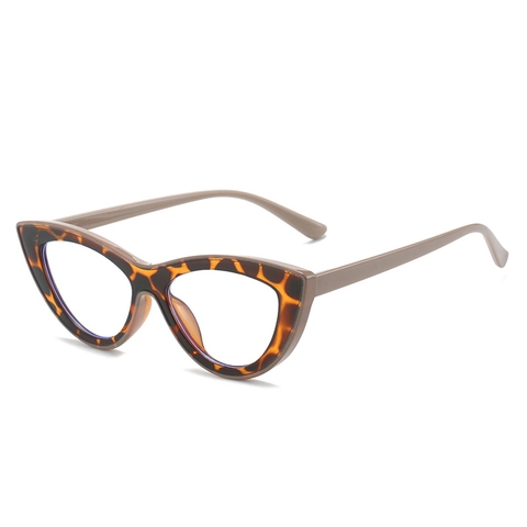 Cat Eye Brille Damen TR90 Rahmen Blaulichtfilter Mode Klare Gläser Anti Augenermüdung Retro Stil Leicht Komfortabel
