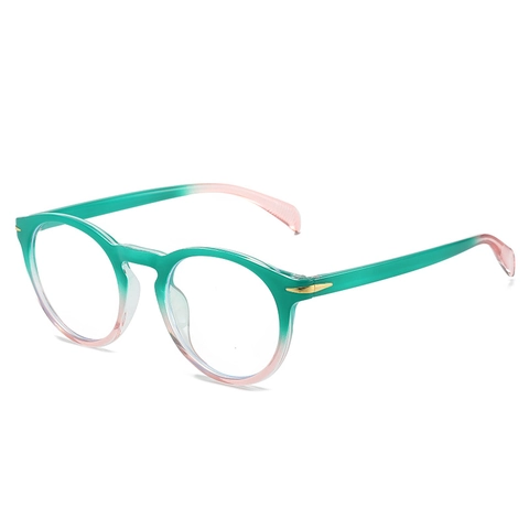 Occhiali Tondi Vintage Montatura Completa Anti Luce Blu PC Sfumato Occhiali Di Moda Telaio Leggero Donna Uomo