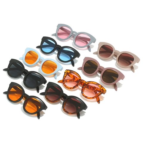 Occhiali Da Sole Moda Montatura PC Aste Ondulate Protezione UV400 Retro Ovali Occhio Di Gatto Per Donne Uomini