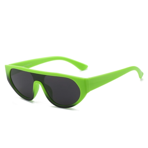 Occhiali Da Sole Shield Oversize Pezzo Unico Montatura PC Protezione UV400 Y2K Retro Futurismo Moda Per Uomini Donne