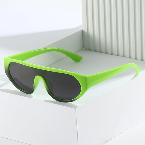 Occhiali Da Sole Shield Oversize Pezzo Unico Montatura PC Protezione UV400 Y2K Retro Futurismo Moda Per Uomini Donne