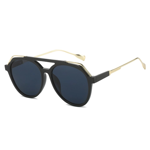 Γυαλιά Ηλίου Aviator PC Metal Retro Double Bridge Προστασία UV400 Μόδα Unisex Για Υπαίθρια Οδήγηση