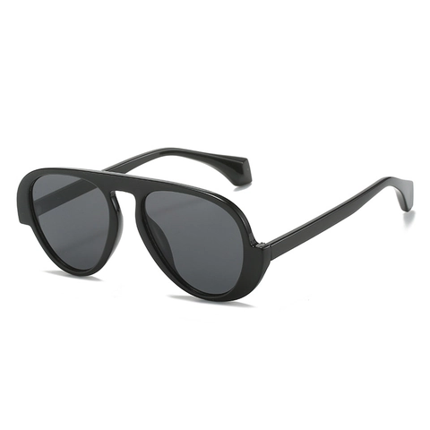 Fashion Aviator Sunglasses UV400 Protection Oversized PC Frame Retro Gradient Lens Toad Glasses For Women Men Daily Travel