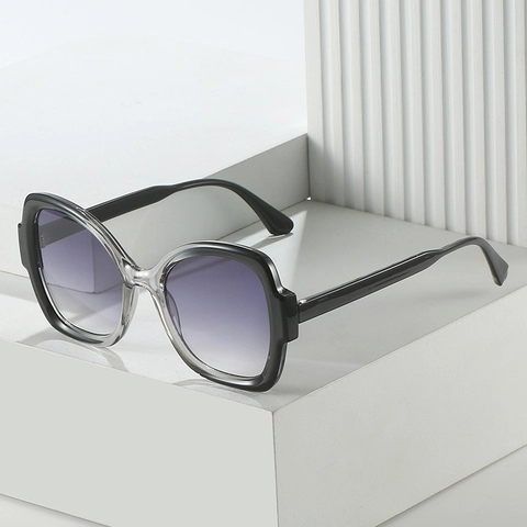 Übergroße Schmetterling Sonnenbrille PC Rahmen PC Gläser UV400 Schutz Farbverlauf Vintage Mode Streetwear Für Damen