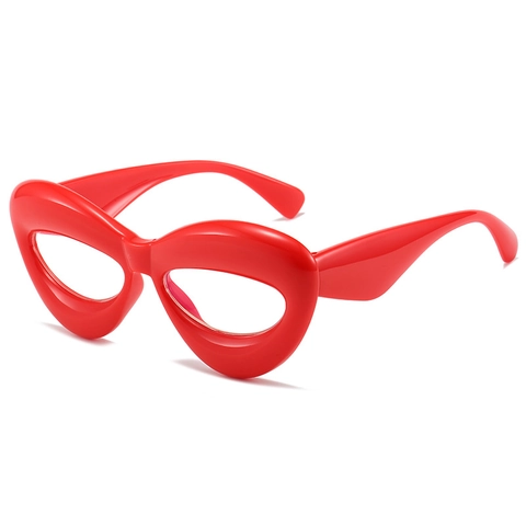Anti Blaulicht Brille Puffy Dickem Rahmen PC Material Y2K Mode Dekorative Brillenfassung Für Damen Herren