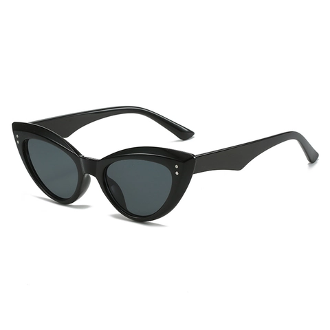 Occhiali Da Sole Cat Eye Vintage Donna Protezione UV400 Montura PC Lenti AC Rivetto Triangolo Moda