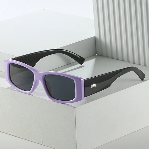 Retro Rechteckige Sonnenbrille Für Damen PC Rahmen UV400 Schutz Mode Trendy Vintage Shades Fahren Täglich
