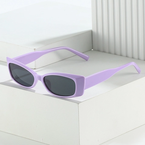 Retro Rectangular Sunglasses PC Frame UV400 Protection Vintage Candy Color Y2K Eyewear For Women Men