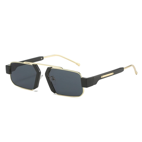 Fashion Square Sunglasses UV400 Protection Metal Plastic Frame Geometric Retro Punk Streetwear Eyewear For Men Women