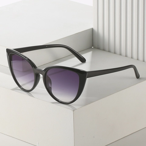 Lunettes De Soleil Yeux De Chat Mode Style Rétro Vintage Protection UV Verres Dégradés Monture PC Pour Femmes