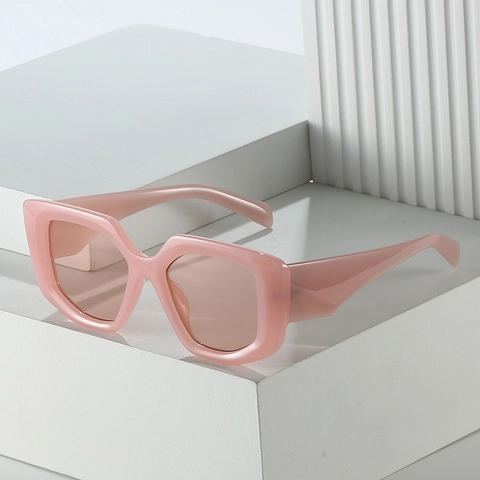 Occhiali Da Sole Quadrati Materiale PC Protezione UV400 Moda Stile Di Strada Colore Caramella Occhiali Per Donne