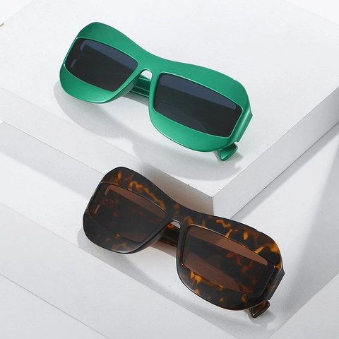 Gafas De Sol Envolventes Y2K Montura PC Gruesa Protección UV400 Gafas Moda Future Punk Para Hombre Mujer