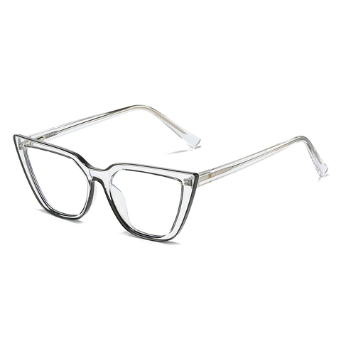 Montatura Per Occhiali Cat Eye TR90 Anti Luce Blu Retro Vintage Punk Hip Hop Per Donne Cerniera A Molla