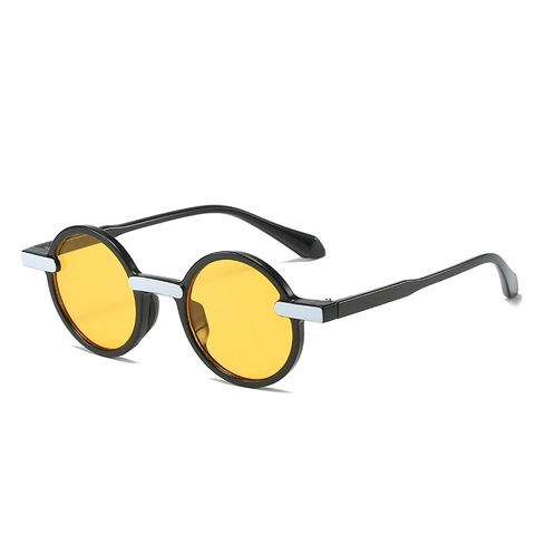 Occhiali Da Sole Tondi Retrò Montatura PC Protezione UV400 Moda Occhiali Decorativi Oversize Per Donne Uomini