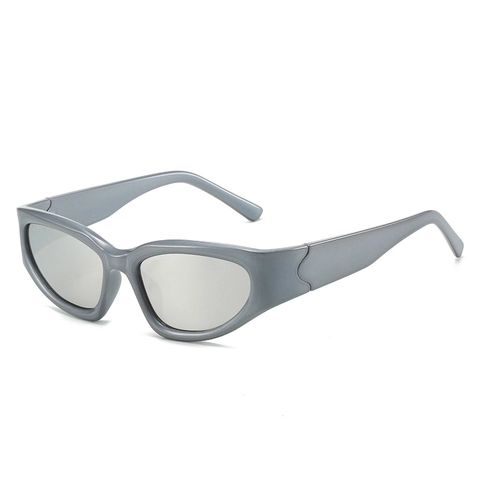 Occhiali Da Sole Cat Eye Montura PC Protezione UV400 Sport All'aperto Y2K Retro Trendy Unisex