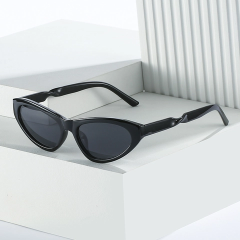 Occhiali Da Sole Cat Eye Montatura PC Lenti AC Protezione UV400 Asta Torta Stile Punk Y2K Ciclismo All'Aperto Unisex