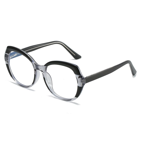 Occhiali Anti Luce Blu TR90 PC Montura Grande Occhio Di Gatto Retro Geometrico Moda Occhiali Trasparenti Per Donne Uomini
