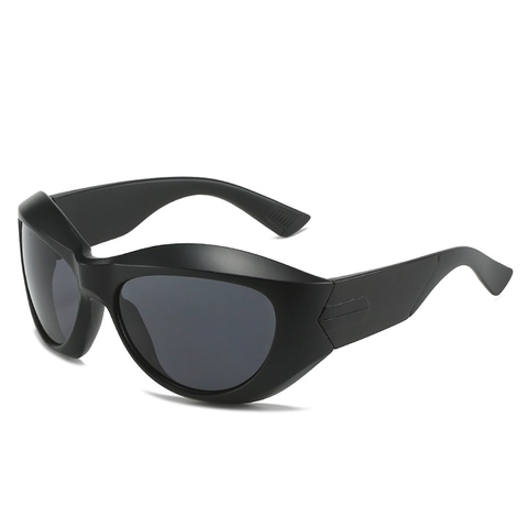 Occhiali Da Sole Sportivi Oversize Montatura PC Avvolgenti Protezione UV400 Ciclismo All'aperto Y2K Punk Unisex