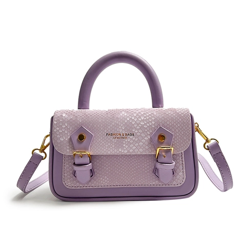 Damen Umhängetasche Aus PU Leder Mit Schlangenmuster Und Tragegriff Abnehmbarer Schultergurt Elegante Retro Stitching Box Tasche