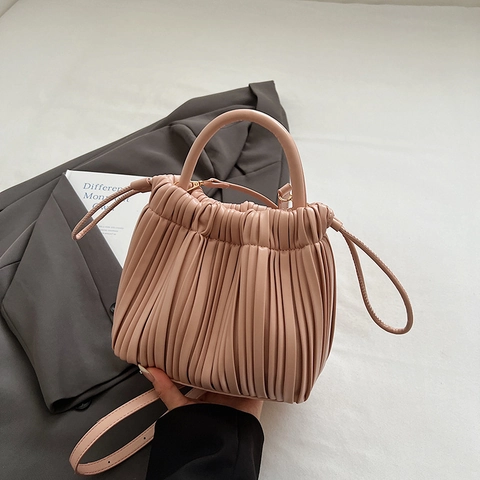 Borsa A Tracolla Pieghettata In Pelle PU Con Coulisse Borsa A Mano Nuvola Per Donna Borsa A Spalla Versatile