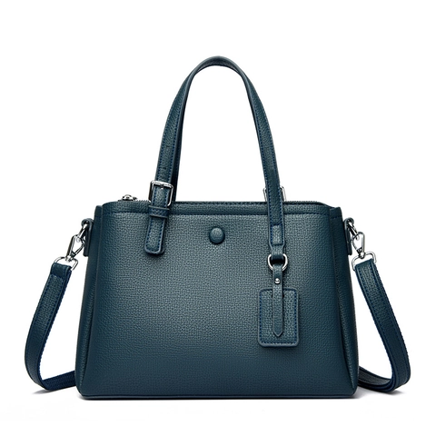 Damen Handtasche Mit Litchi Muster PU Leder Große Kapazität Vintage Umhängetasche Mit Abnehmbarem Gurt Elegant