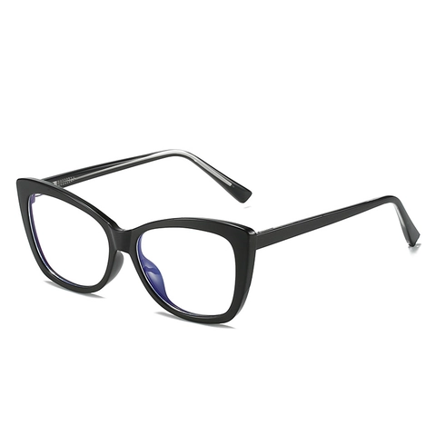 Montatura Per Occhiali Ottici Occhio Di Gatto TR90 PC Lente Anti Luce Blu Quadrato Grande Moda Retro Per Donne