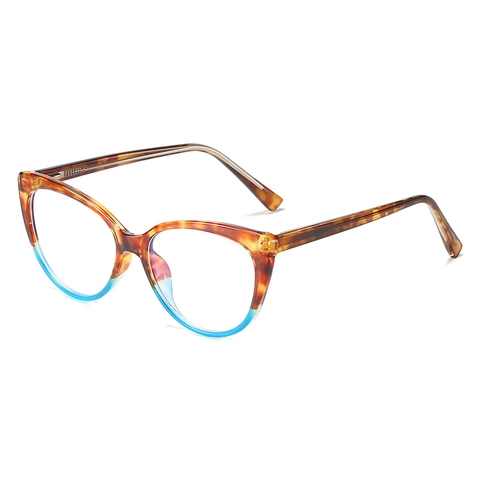Montura Occhiali Da Gatto Per Donne TR90 PC Anti Luce Blu Lettura Al Computer Retro Moda