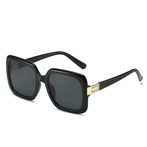 Occhiali Da Sole Quadrati Oversize Protezione UV400 Montatura PC Cerniera In Metallo Strass Retro Per Donne Uomini